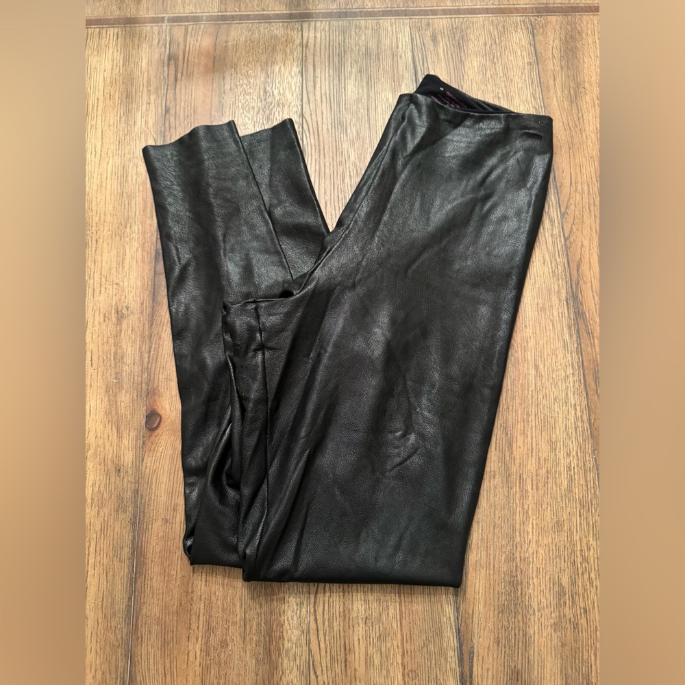 Commando Control Top Faux Leather Leggings from Revolve, Black Size M